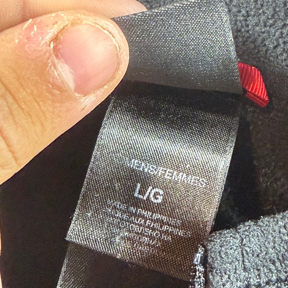 The North Face Fleece Pullover Mens L Black Excellent 1/4 Zip TKA 100 Top - Picture 7 of 8